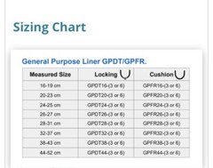 alps general purpose locking liner. size 28. 3mm thickness.
