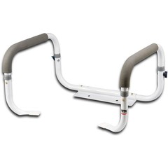 Carex Health Brands Toilet Support Rail in White-B368-00