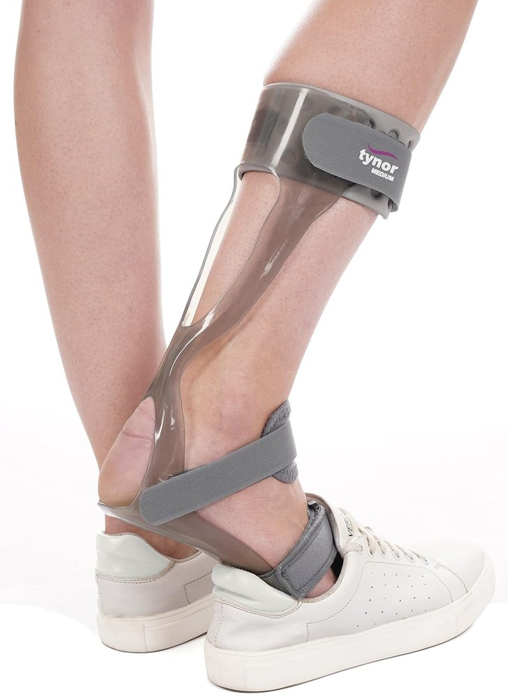TYNOR Foot Drop Splint With Liner Ankle Orthosis Leaf Spring Plantar Flexion