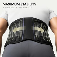 BraceUP Back Support Belt for Men and Women – Breathable Waist Lumbar Lower Back