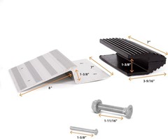 AFA Tooling Adjustable Loading Ramp Kit for 2×8 Lumber – 1500LBS Capacity, Ea…