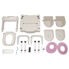Heavy Duty Height Adjustable Bath Seat Commode Toilet Chair 250kg Adult Senior
