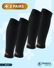 2 Pairs Copper Calf Compression Sleeve – Leg Compression Sleeves for Women & Men