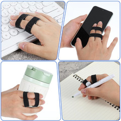Tyqour 10 Pack Hook and Loop Finger Wrap, Washable and Reusable Buddy Straps for