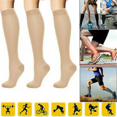 3 Pack Bamboo Compression Socks 20mmHg Moisture Wicking Support Stockings