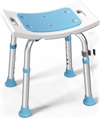 Shower Chair for inside Shower, 400 Lbs Adjustable Shower Stool with Suction Fee