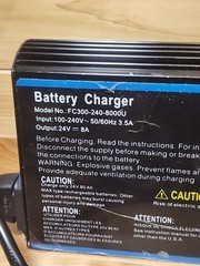 BRIGHT WAY GROUP 24V Electric Wheelchair Battery Charger FC300-240-8000U 1cnt14