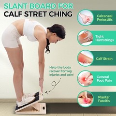 XCMVCN Slant Board for Calf Stretching, 5 15.7 x 11.69 x 1.57 Inch, Black