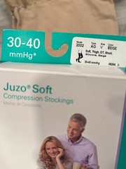 JUZO SOFT Thigh OT Beige SHORT Size V Silicone Border 30-40 mmHg New In Box