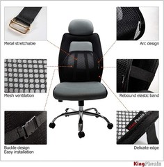 Adjustable Lumbar Support 2 Pack – Medium Soft Mesh Cushions for Office & Car