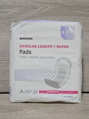 McKesson Unisex Regular 8.5” Length Incontinence 22 Pads