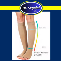 COMPRESSION STOCKINGS 20-30 mmHg KNEE HIGH OPEN TOE SOCKS VARICOSE VEIN ✅J9202✅
