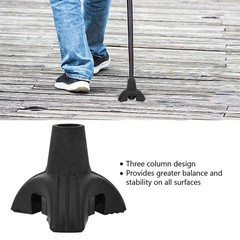 Hot Sale Walking for cane Tip Tripod Nonslip 19mm Crutch Tips Reduce Fatigue