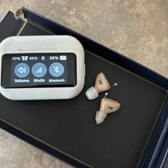 Audien Hearing Atom X Rechargeable OTC Touchscreen Bluetooth Hearing Aids