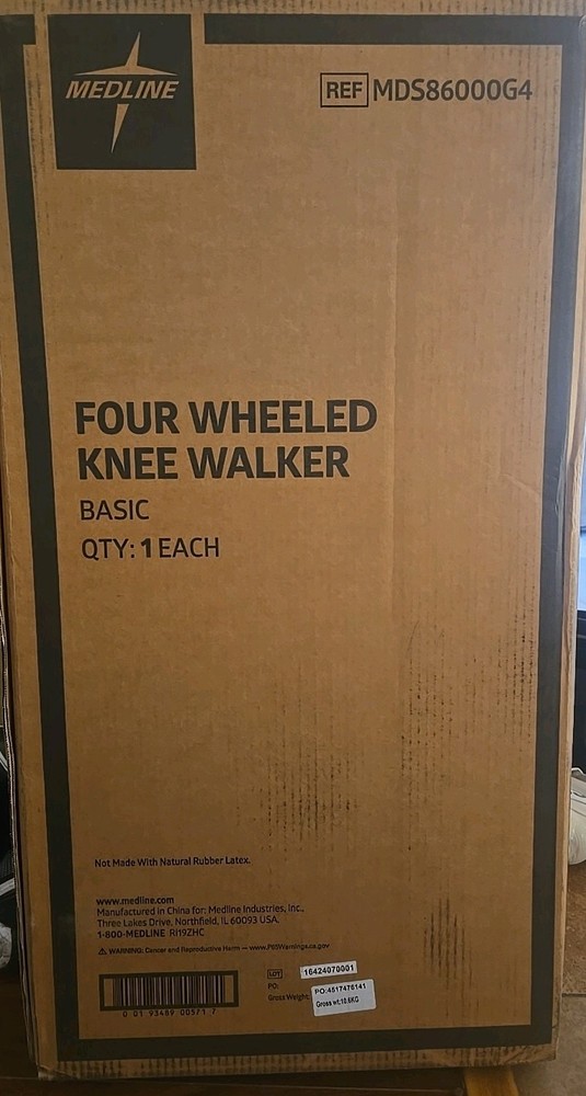 Midline Four Wheeled Knee Scooter