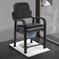 250kg/551lb Heavy Duty Bedside Commode Chair Seniors Adults Elderly Toilet Chair