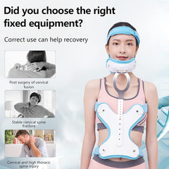 Cervical Thoracic Orthosis Adjustable Orthotics for Head Neck Chest Cervical Ver