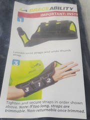 BraceAbility Wrist Thumb Spica Splint Forearm Cast Stabilizer SMALL LEFT Hand