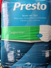 Adult Diapers 16 Ct. pack M Supreme 32″-44″ (made in the USA) Unisex