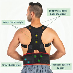 Posture Corrector Back Shoulder Support Brace Belt for Men Women Adjustable