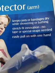 Carex E-Z Stretch Cast Protector, Arm (1) P205-00 Latex Free Reusable 20” Long