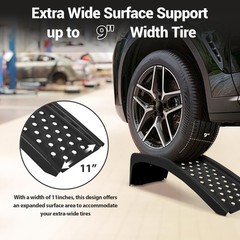 8 in Lift Solid Steel Car Ramp 8000 LBS Capacity, 2000 LBS per Ramps, Heavy Duty
