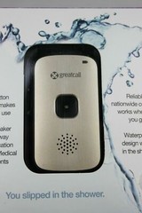 GreatCall Splash Waterproof One-Touch Medical Alert Device Silver Free Ship