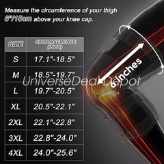 Adjustable Hinged Knee Brace Support for ACL, Meniscus Arthritis & Sports, S-3XL