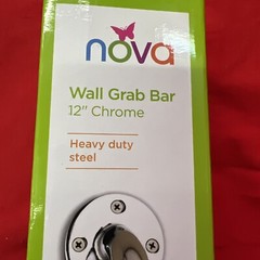 Nova Ortho Med Wall Heavy Duty Steel Grab Bar 12″ CHROME New In Box