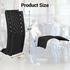 8 in Lift Solid Steel Car Ramp 8000 LBS Capacity, 2000 LBS per Ramps, Heavy Duty