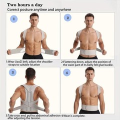 Adjustable Posture Corrector Low Back Support Shoulder Brace Belt for Men Women