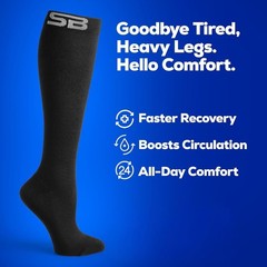 Lightweight 20-30mmHg Compression Socks for Men & Women – Pain Relief & Comfort