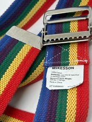 Lot of 2 Sammons Preston 41 in Rigid Leg Lifters and 1 McKesson Gait Belt 59in