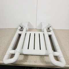 21” Folding Shower Seat Wall Mounted 660lb Fold Down with Spring No Instructions