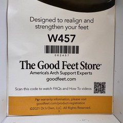 The Good Feet Store W457 Diamond Strengthener Shoe Inserts Black