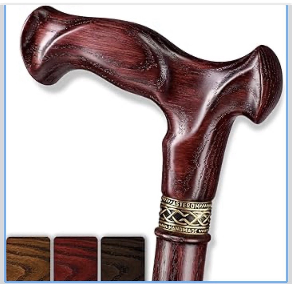 Asterom Handcrafted Canes for Men – Ergonomic, Stylish, Wooden Walking Cane….