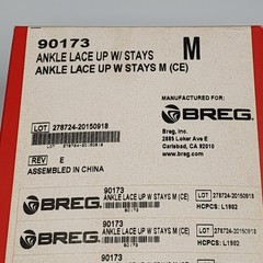 BREG Ankle Lace Up With Tibia Strap 90173 Medium Black