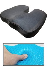 Cooling Gel Memory Foam Orthopedic Seat Cushion With Washable Mesh Cover