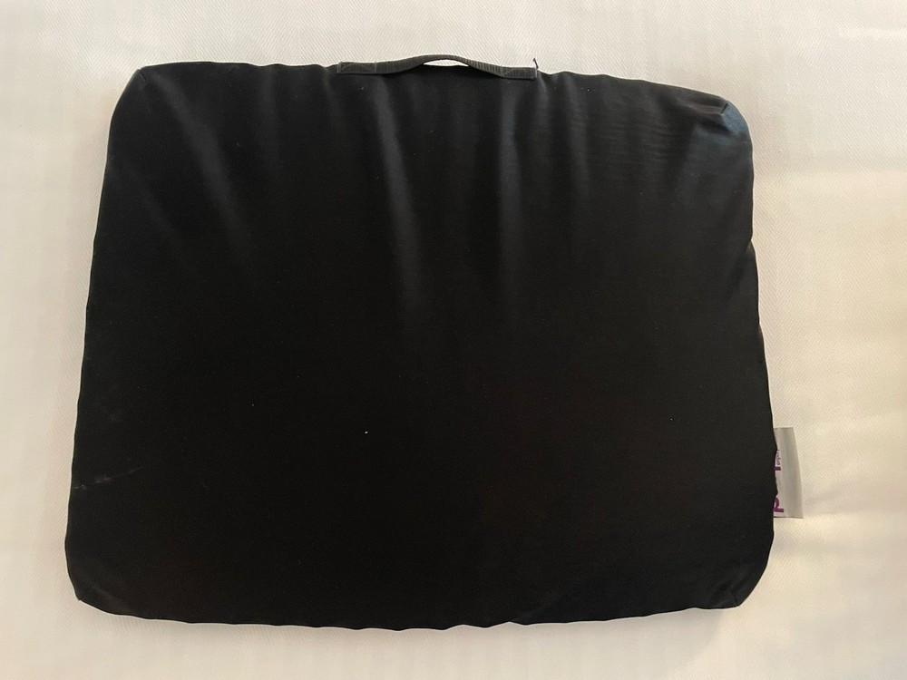 Purple Gel Seat Cushion Black Removable Zip Cover Lightweight Orthopedic Support