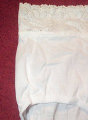2 Pair Womens White Size 8 / Large Incontinence High Leg Panty Cotton/Lycra USA