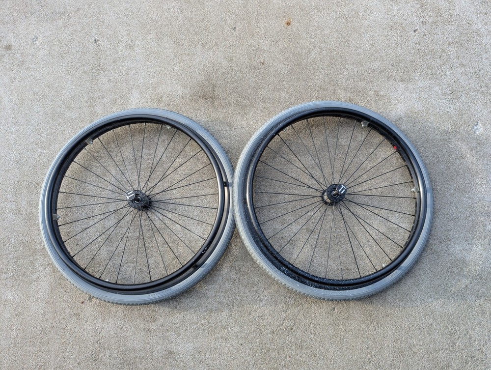 Tilite Shadow Wheelchair Wheels 22″ Solid Core Tires Ti