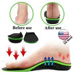 Orthotic Shoe Insoles High Arch Support Flat Feet Inserts for Plantar Fasciitis