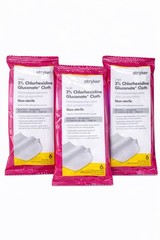 Stryker Sage 6 Cloths X 3 Packs 2% Chlorhexidine Gluconate Pre-op Prep Wipes NEW