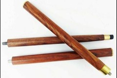 3 Fold Vintage Brass Wood Walking Stick Only For Cane Handle Only wooden shaft