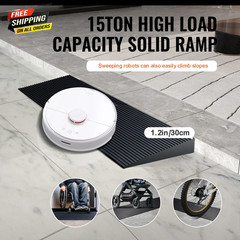 Cuttable Threshold Ramp Rubber Wheelchair Ramp Solid 1.2″ Rise 35.4″ Wide