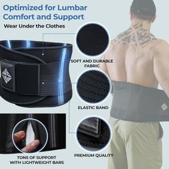 Plus Size Back Brace for Lower Back Pain |4XL| Lumbar Support for Pain Relief an