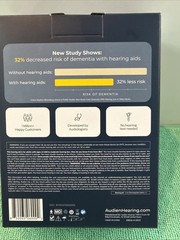 NEW Audien Atom One OTC Hearing Aids Wireless, Rechargeable, Beige