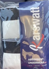 Karswatt Absorbent Cotton Urinary Incontinence Underwear X 2 Men Sz 3XL NWT
