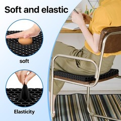 Thick Rectangular Gel Cushion for Enhanced Comfort and Heat Dissipation