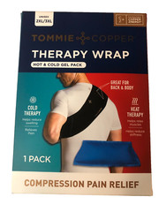Tommie Copper Compression Therapy Wrap Lower Back Shoulder Black 2XL-3XL
